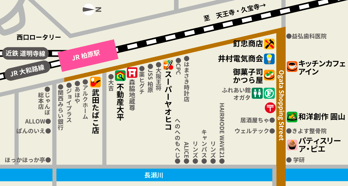 清州1丁目エリアマップ